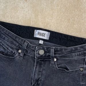 Paige Skinny Jeans - Distressed Black